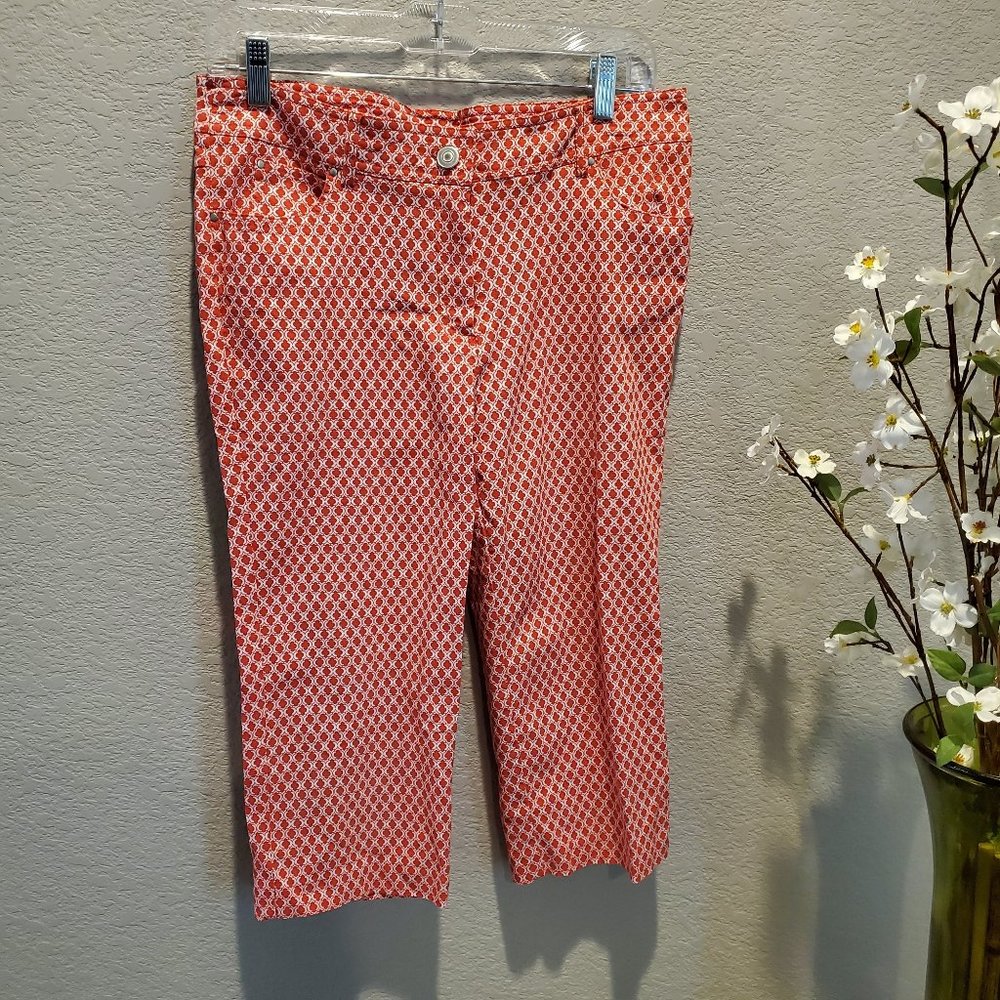 89th & Madison Pattern Crop Pant